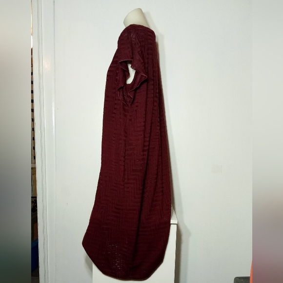 Cato Burgundy Midi Dress Sz 22/24W - Picture 14 of 14